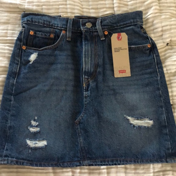 Levi’s High Rise Denim Mini Skirt - Picture 1 of 4